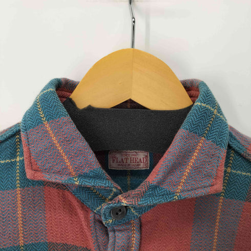 ザフラットヘッド the flat head ブロックチェック L/Sネルシャツ メンズ JPN:S