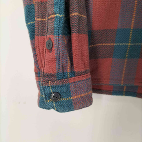 ザフラットヘッド the flat head ブロックチェック L/Sネルシャツ メンズ JPN:S