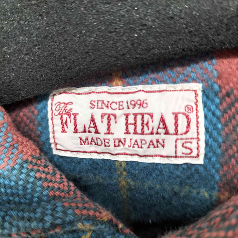 ザフラットヘッド the flat head ブロックチェック L/Sネルシャツ メンズ JPN:S