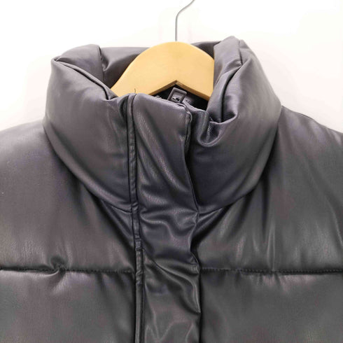 ザラ ZARA 中綿 フェイクレザーベスト レディース import:XS