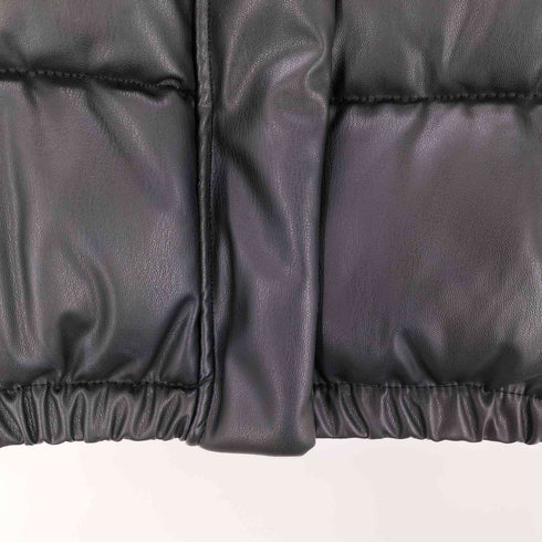 ザラ ZARA 中綿 フェイクレザーベスト レディース import:XS