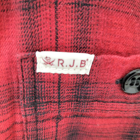 アールジェイビー R.J.B L/S チェックネルシャツ メンズ US:36