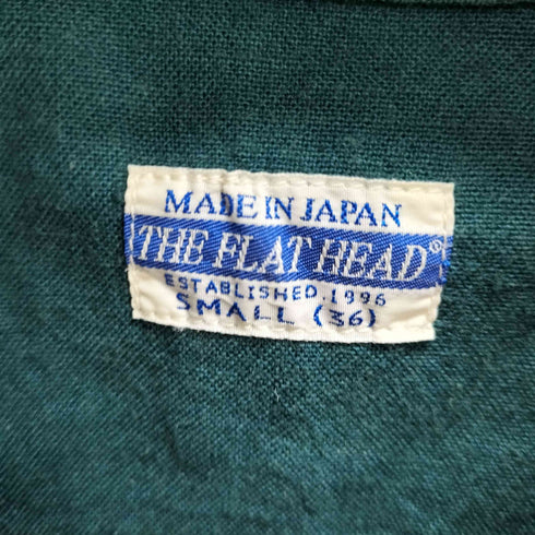 ザフラットヘッド the flat head トリブレンド オープンカラーシャツ メンズ JPN:S