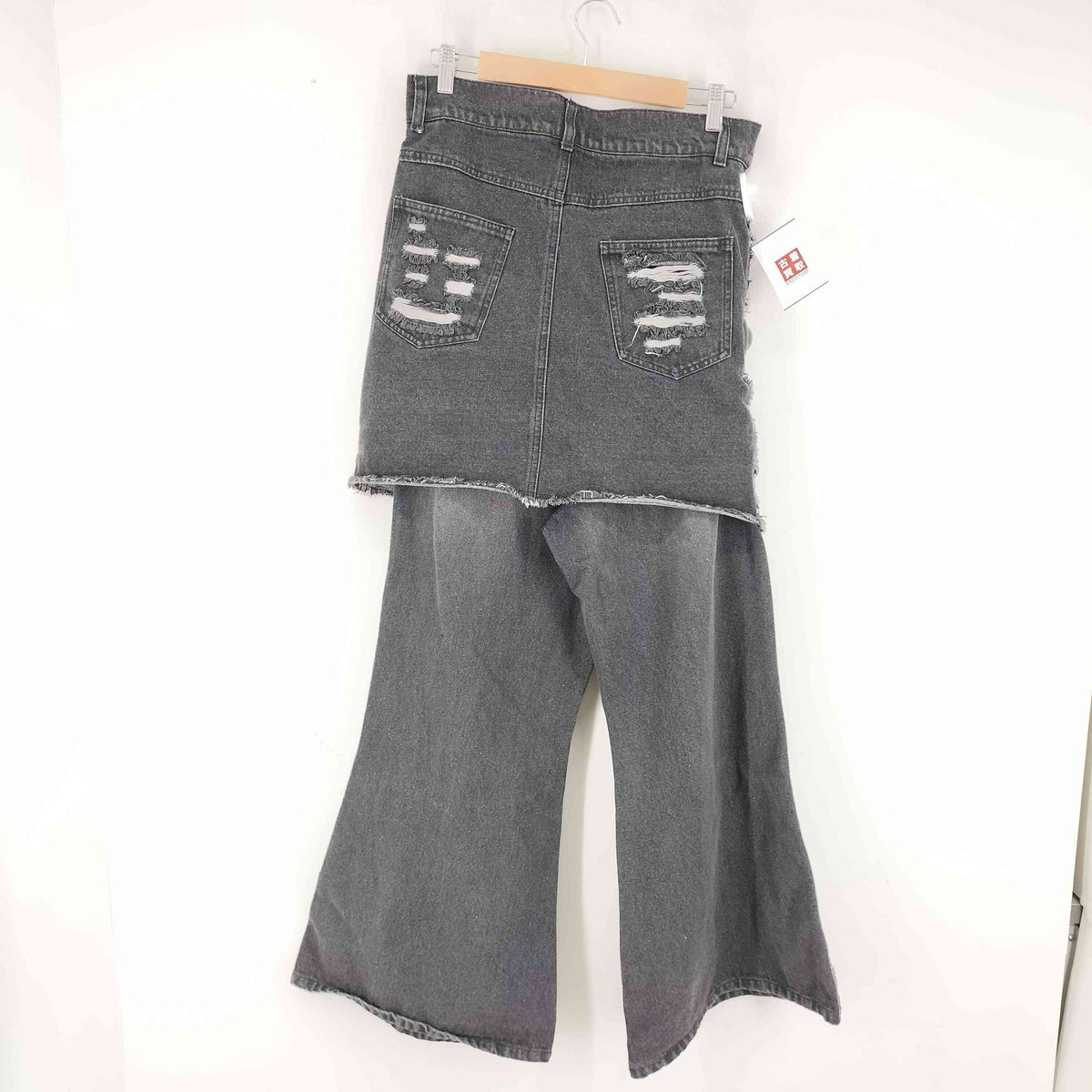 パンツ Seyto Damege layered flare denim pants seyto（セイト）の「Damege layered flare denim pants