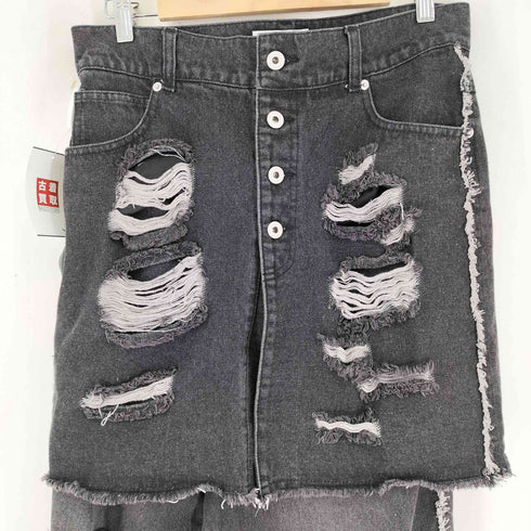 seyto Damege layered flare denim pants レディース 0