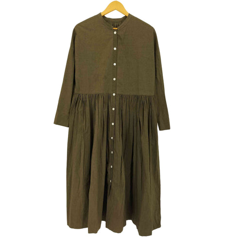 Gauze# スウィッチングギャザーシャツドレス レディース JPN:XS
