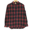 サンカ Sanca 赤黒 オンブレチェック L/S フランネル シャツ メンズ JPN:2