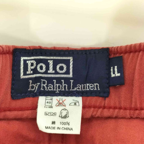 ポロバイラルフローレン Polo by RALPH LAUREN 90S 日本サラ・リー ポニー 刺繍 コットン イージー ワイド パンツ メンズ LL