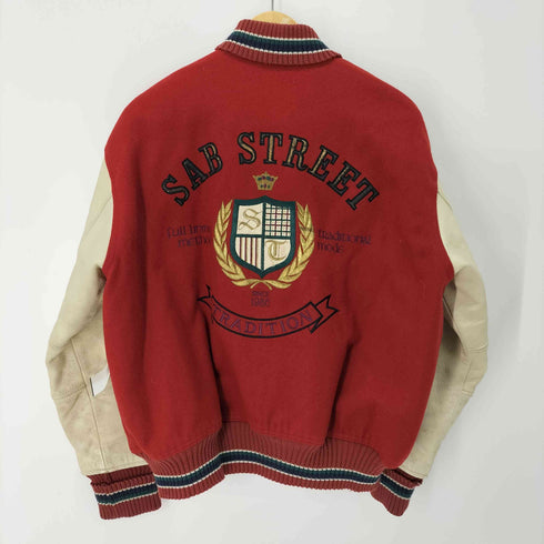 サブストリート SAB STREET ビッグロゴ刺繍 スタジャン メンズ FREE