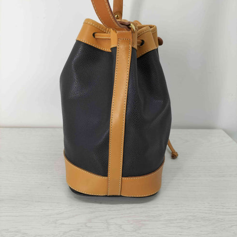 クレージュ courreges レザー巾着ショルダーバッグ レディース