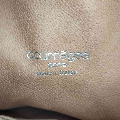 クレージュ courreges レザー巾着ショルダーバッグ レディース