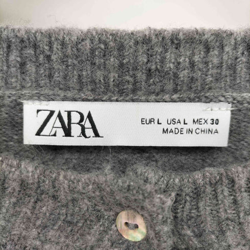 ザラ ZARA 2025SS フリルニットカーディガン レディース import:L
