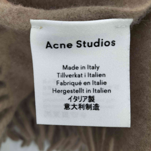 アクネストゥディオズ ACNE STUDIOS イタリア製 ウール フリンジ マフラー レディース