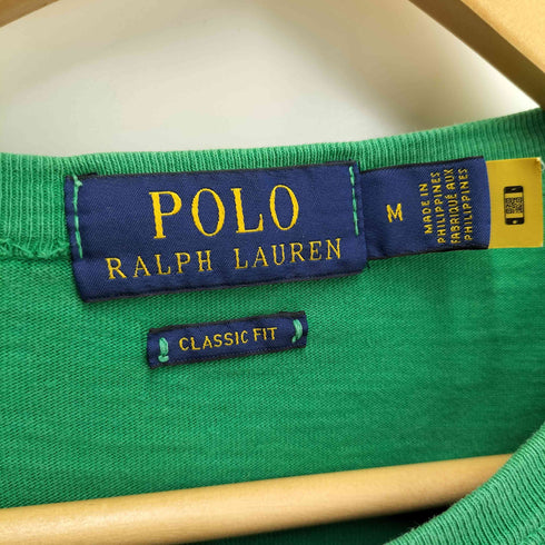 ポロラルフローレン POLO RALPH LAUREN CLASSIC FIT POLO ATHLETICS アロー カレッジ クラック プリント クルーネック Tシャツ レディース import:M