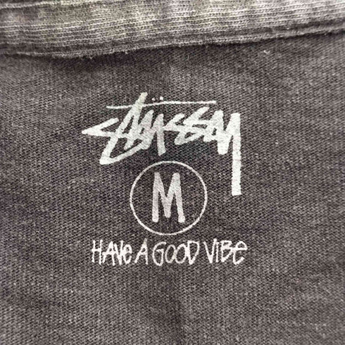 ステューシー Stussy ビックスカルプリント クルーネック長袖Tシャツ メンズ JPN:M