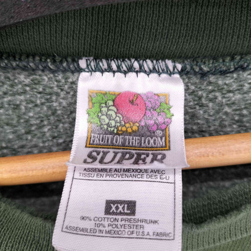 フルーツオブザルーム FRUIT OF THE LOOM 両面プリント クルーネックスウェット メンズ JPN:XXL
