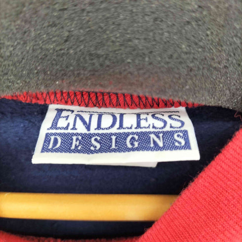ENDLESS DESIGNS 90S アニマルプリント ハイネックスウェット メンズ import:L
