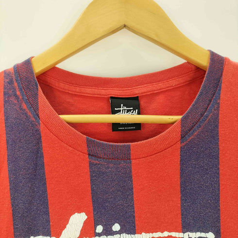 ステューシー Stussy Striped WT S/S TEE ワールドツアーストライププリントTシャツ メンズ JPN:M