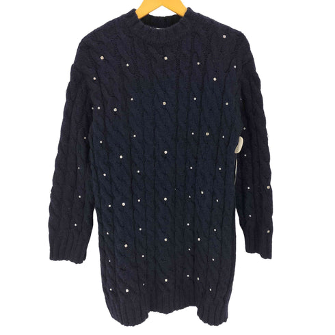 ザラ ZARA ケーブル編み ビジューニットワンピース レディース JPN:S