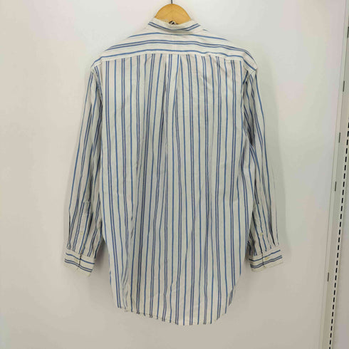 ラルフローレン RALPH LAUREN YARMOUTH ポニー刺繍 ストライプ バンドカラー L/S シャツ メンズ 15 1/2 -33