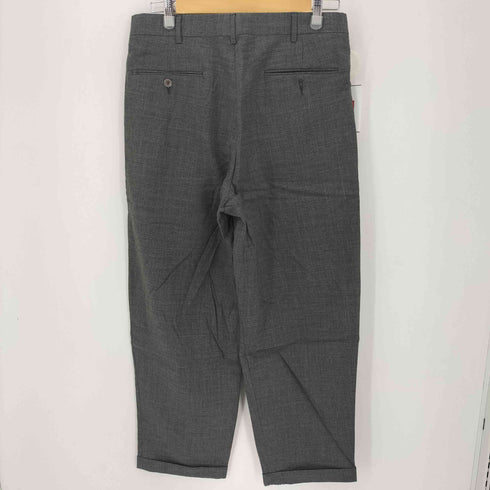 エディーバウアー Eddie Bauer 90S ウール 2タック ワイドスラックスパンツ YKKジップ メンズ 32×30