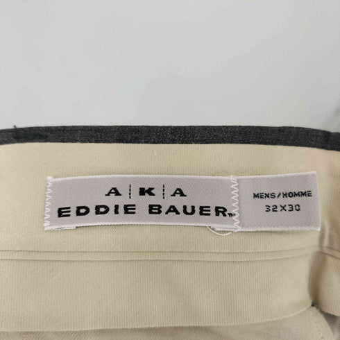 エディーバウアー Eddie Bauer 90S ウール 2タック ワイドスラックスパンツ YKKジップ メンズ 32×30