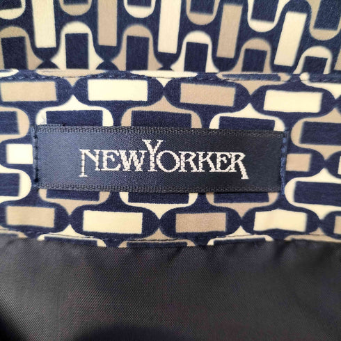 ニューヨーカー NEWYORKER 総柄 レース 切替 サイドジップ タイト スカート レディース 11