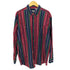 ベーシックエディションズ BASIC EDITIONS 90S コットン マルチストライプ B.D L/S シャツ メンズ import:XL