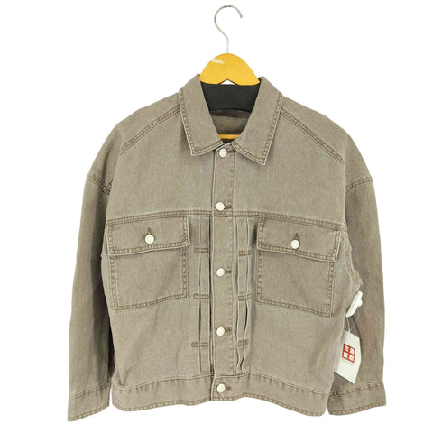 クロップドデニムジャケット レディース import:M