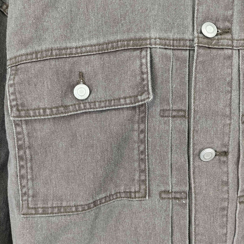 クロップドデニムジャケット レディース import:M