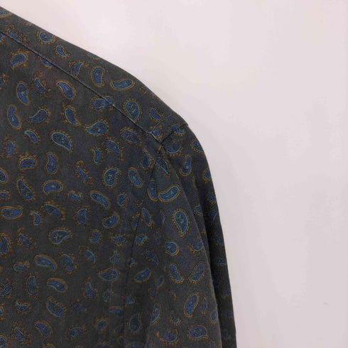 バーバリーズ BURBERRYS コットン ペイズリー L/S シャツ メンズ import:M