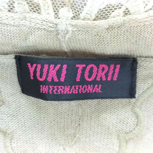 ユキトリイ YUKI TORII レースビーズデザインカーディガン レディース JPN:38