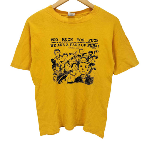 00S anvilボディ TOO MUCH TOO FUCK プリント バンド Tシャツ メンズ import:S