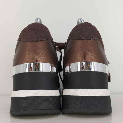 エンチャンテッド enchanted ウェッジソール サイドジップ スニーカー レディース M