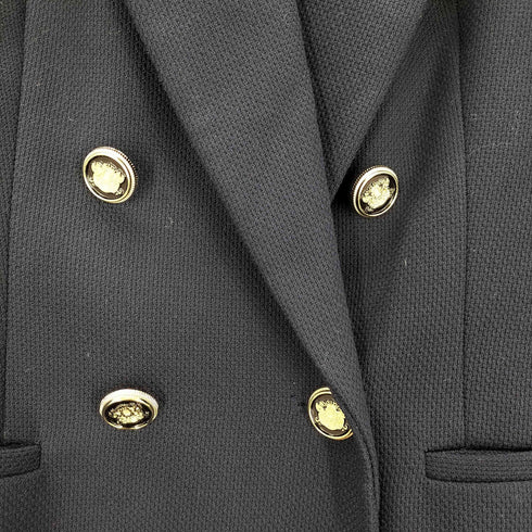 ザラ ZARA TAILORED DOUBLE BREASTED BLAZER ダブルブレスト 金ボタン ブレザー レディース import:S