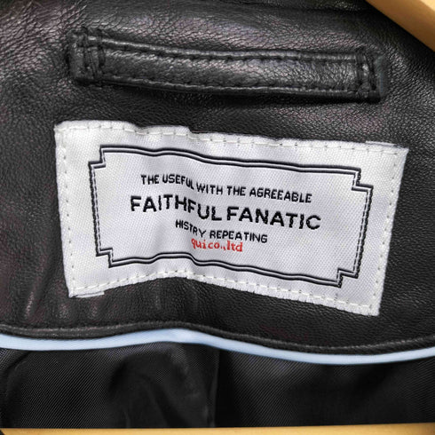 FANATIC FAITHFUL ニュージーランドラム ダブル ライダース ジャケット レディース JPN:1