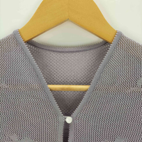 マメクロゴウチ Mame Kurogouchi Watermark Pattern Knitted Cardigan レディース JPN:2