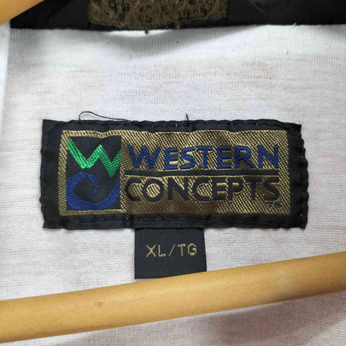 WESTERN CONCEPTS Red Deer Advocate 企業ロゴ刺繍ナイロンジャケット メンズ JPN:XL