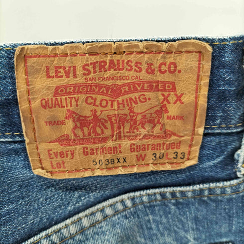 リーバイス Levis 503BXX 復刻 ボタン裏J22 bigE 赤耳 ボタンフライ デニムパンツ 日本製 メンズ W30 L33