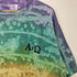 90S TSFボディ USA製 AΩ ロゴ プリント タイダイ染 クルーネック Tシャツ シングルステッチ メンズ import:XL