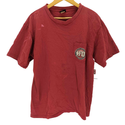 ハーレーダビッドソン HARLEY-DAVIDSON USA製 両面プリント ポケットTシャツ メンズ JPN:XL