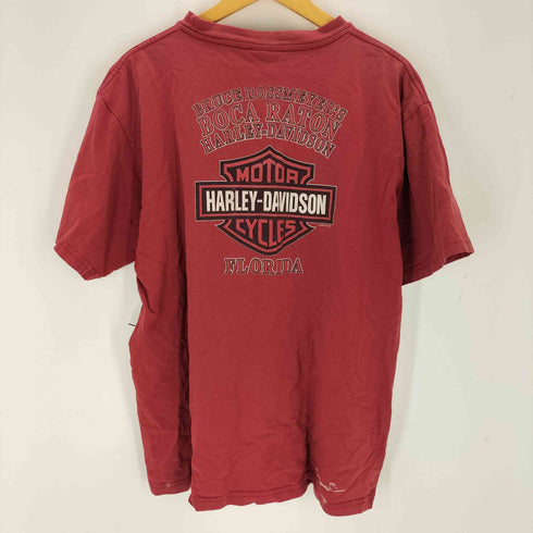 ハーレーダビッドソン HARLEY-DAVIDSON USA製 両面プリント ポケットTシャツ メンズ JPN:XL
