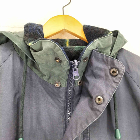 ノーティカ NAUTICA 90-00s 裏地チェックフリース リバーシブルナイロンジャケット メンズ JPN:M