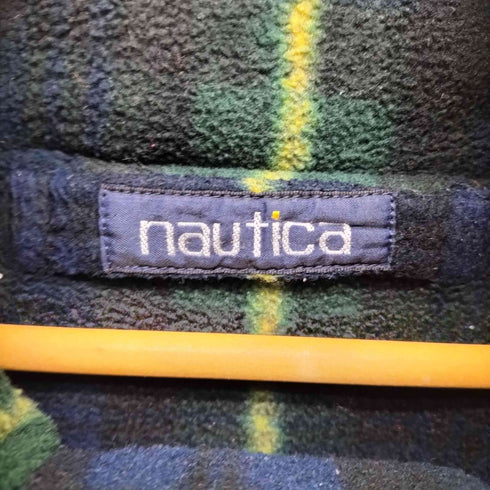 ノーティカ NAUTICA 90-00s 裏地チェックフリース リバーシブルナイロンジャケット メンズ JPN:M