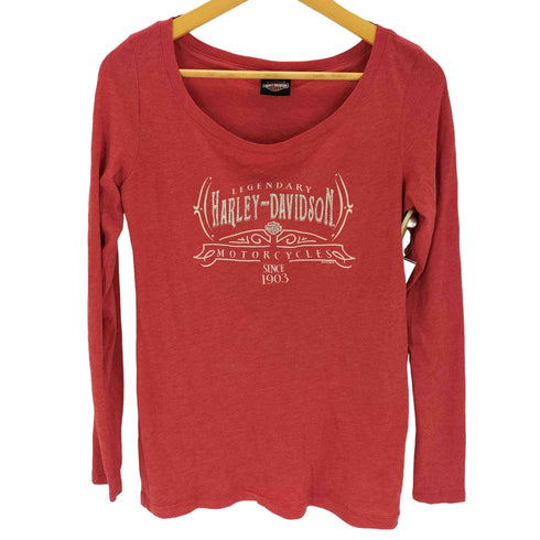 ハーレーダビッドソン HARLEY-DAVIDSON ロゴラメロングスリーブTシャツ レディース import:M