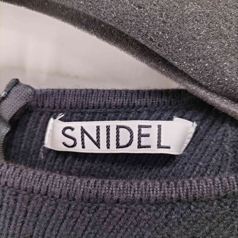 スナイデル snidel 21SS ニットドッキングボリュームスリーブワンピース レディース 0