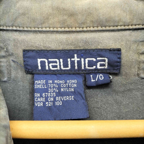ノーティカ NAUTICA フェード加工 ロゴ刺繍ジップジャケット メンズ JPN:L