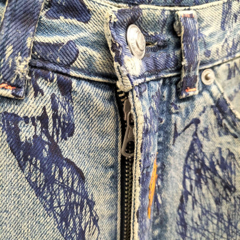 ウォルターヴァンベイレンドンク Walter Van Beirendonck Graffiti Denim Pants メンズ US:30-31