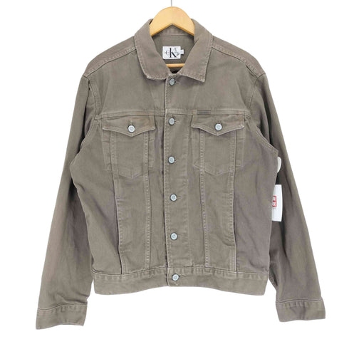カルバンクラインジーンズ Calvin Klein Jeans MADE IN USA ロゴ型押しボタン デニムジャケット メンズ JPN:M