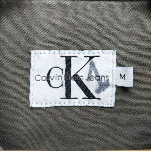 カルバンクラインジーンズ Calvin Klein Jeans MADE IN USA ロゴ型押しボタン デニムジャケット メンズ JPN:M